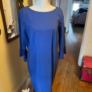 Talbots Cobalt Blue Long Sleeve Dress
